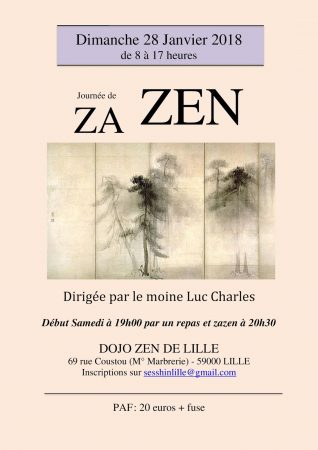 Journée de zazen 28 janv 2018