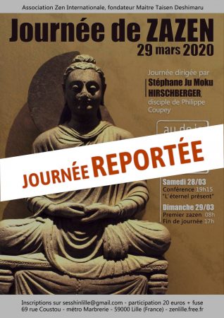 journée zazen reportée mars 2020