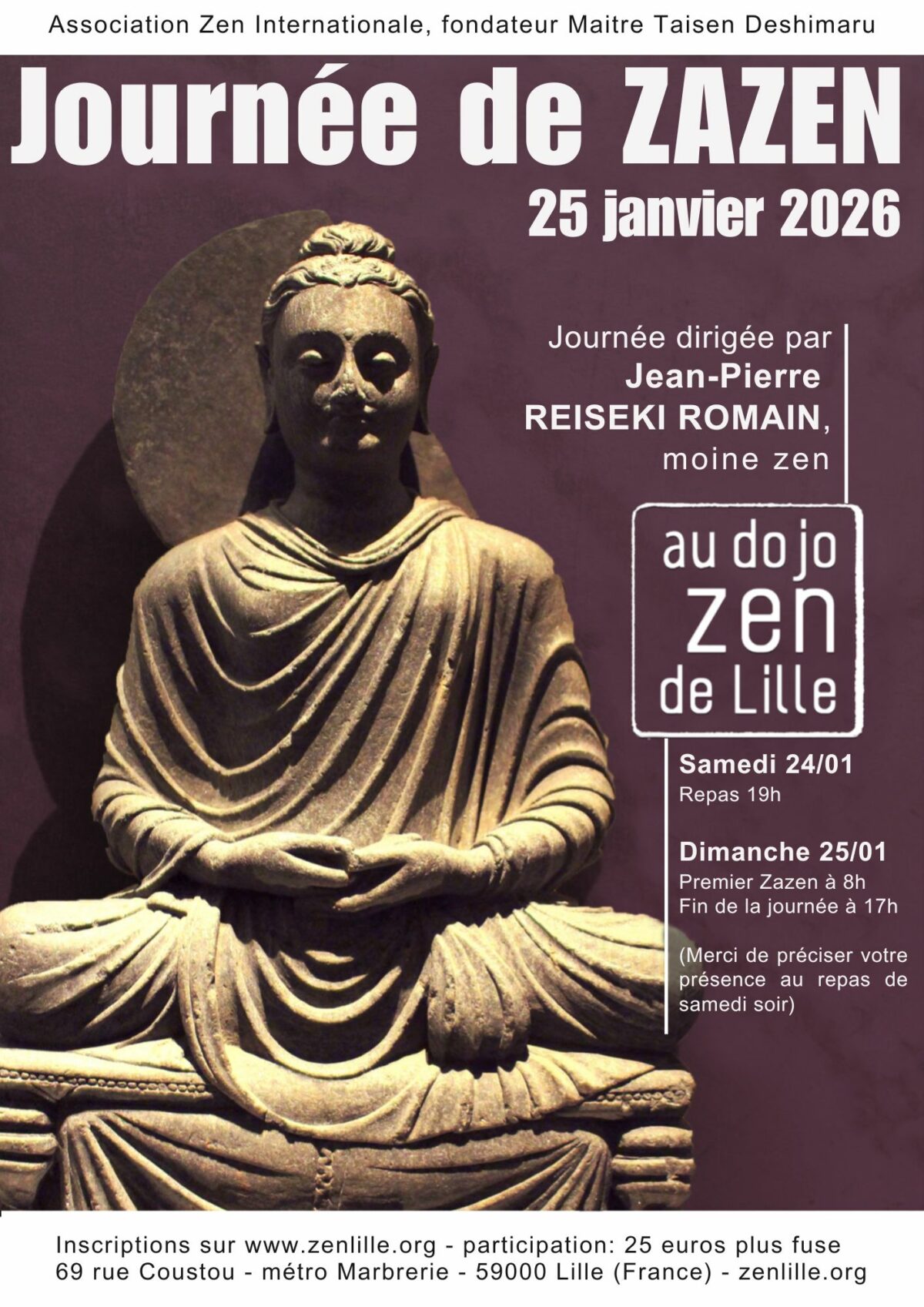 Journée de Zazen – 25 Janvier 2026